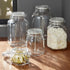Bormioli Rocco Fido Clear Glass Jar with 85 mm Gasket, 0.5 Liter, Pack of 2