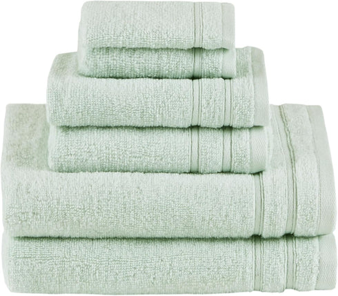 Comfort Spaces Luxury Bath Set - 6 Pieces (2 Bath Towels, 2
