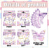 QZCYU 50 Pcs Butterfly Baby Shower Games, Butterfly Diaper Raffle Tickets with Diaper Raffle Card Box, Gender Reveal