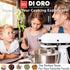 DI ORO 4pc Silicone Spatula Set, Rubber Kitchen Scraper for Baking, Cooking & Mixing, 600°F Heat-Resistant, Black