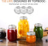 Canning Lids for Ball, Kerr Jars, Split-Type Metal Mason Jar Lids, 150 Pcs Regular Mouth, Airtight Food Grade Material