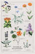Now Designs Edible Flowers Printed Kitchen Towel, 18x28 inches