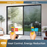 rabbitgoo One Way Window Privacy Film, Reflective Mirror Sun Blocking Heat Control UV Protection for Home, Silver