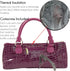 Trendy Women’s Wine Clutch Bag (Thermal Insulated) | Holds 750mL Red & White Bottles | Incl. Portable Waiter-Style