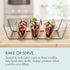 Chicago Metallic Professional 6-Shell Baked Taco Rack, Grey, 15-Inch by 7-Inch, Perfect for Baking