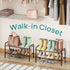 Closet, 2-Tier 4-8 viewcare Shoe Rack for Small Shoe Rack for Entryway & Garage, Sturdy Metal Construction, Shoe