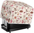 Toaster Dust Cover 4 Slice, Stain Resistant Kitchen Appliance Cover with Top Handle, Coffee Pink Beige