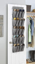 20 Whitmor Pocket Over the Door Shoe Bag Crosshatch Gray