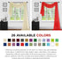 Sapphire Home Window Scarf Valance Curtains, Extra Long Sheer Valances for Living Room, Kitchen, Bedroom, 37" x 216" -