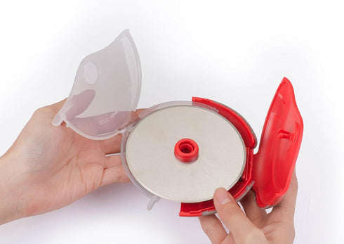 Pizza Cutter with Unique Wheel Design, Super Sharp Stainless Steel Blade, Easy Cleaning, by Jokari Gourmet