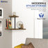 AdVinco Set 2 Rustic Brown Floating Shelves of with Corner Shelf Wood Wall Mounted Shelves for Kitchen, Bathroom