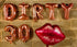 LaVenty DIRTY 30 Balloons, Dirty 30 Letter Balloons Banner, 30th Birthday Decoration with Red Lips Balloon
