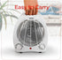 BLACK+DECKER Space Heater - Personal Heater for Office Desk, 3 Settings, Adjustable Thermostat, Black & White