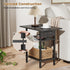3 Asgolion Side Table with Charging Station, Skinny Nightstand with USB Ports and Outlets, Tier Narrow End Table