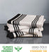 Urban Villa 100% Cotton Kitchen Towels Pack of 3, Highly Absorbent Quick Drying Soft Dish Towels, 20x30 Inch, Black &