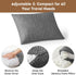 Travel Size Pillow, Compressible Memory Foam Pillow with Breathable Cover for Airplane, Car, Hiking, Camping
