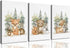 3 Pcs Woodland Animal Nursery Canvas Wall Art Cute Wild Animals Poster