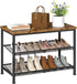 3-Tier accommodate 10-12 Shoe Rack for Entryway, Metal Shoe Rack with Storage Shelves and Spacious Top, Adjustable, It