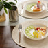 FunWheat Round Braided Placemats Set of 6, 15 inch Non-Slip Washable Table Mats for Dining Tables (Beige, 6pcs)