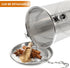 5.51x5.51x5.90 Inch Yardwe Stainless Steel Spice Infuser Basket with Chain Hook, Extra Fine Mesh Soup Strainer