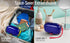 Carry-Dri EZ Travel Bar Soap Container & Dish - Durable Leakproof Soap Holder with Patented Air Vents, Blue-Red