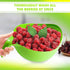 Rice Strainer with Handle - Lightweight Rice Washer Strainer Bowl with Smart Design for Easy Water Draining, Easy to