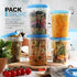 Tafura Soup Freezer Containers, 32 Oz 10 Pack with Twist Top Lids, Reusable Plastic Food Storage Containers