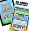 Pixel Party Invitations, 20 Double-Sided Invitations + 20 Envelopes, Video Game Truck Party Supplies