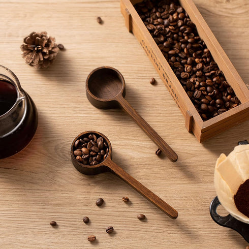 Bamboo Wooden Coffee Scoop for Jars, Minimalist Farmhouse Food Jar Scoop