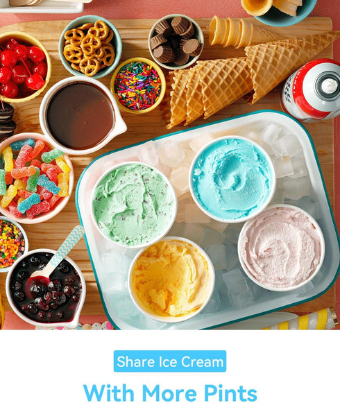 Togameoy NC701 NC701C (NC700 NC701, 4 Pack Creami Swirl Pints and Lids Compatible with Ninja Swirl CREAMi Ice Cream