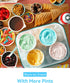 Togameoy NC701 NC701C (NC700 NC701, 4 Pack Creami Swirl Pints and Lids Compatible with Ninja Swirl CREAMi Ice Cream