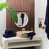 Set 3 1 1 1 Sets SOFE H&L | Olea Luxury Turkish Cotton Bath Towels of : Bath Towel, Hand Towel, Wash Cloths, Navy