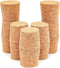 Juvale 12-Pack Bottle Cork Stoppers, Size 22 (1.7 In Top x 1.46 In Base x 1.49 In Height) Brown