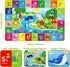 5X7 (78.7 59 INCH) FT Kids Rug for Playroom, Play Mat with ABC & Animals - Super Soft Non-Slip Crawling Rug for Baby