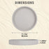 Emma & Ella Round Decorative Tray for Coffee Table Decor Concrete Round Tray Home Decor Circle Centerpiece Bandejas