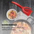 2 in 1 Spatula and Tongs, Ultimate Egg Spatula Flipper, High Temperature Resistant Nylon, Red