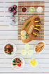 PICNIC TIME NFL Touchdown! Bamboo Cheese Board, Novelty Charcuterie Serving Platter, Wood Cutting Board
