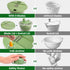 5 4.25Qt SUSTEAS Salad Spinner Large, Vegetables Wash Bowl, Fruits & Herb Lettuce Dryer with Blade Slicer Egg Yolk