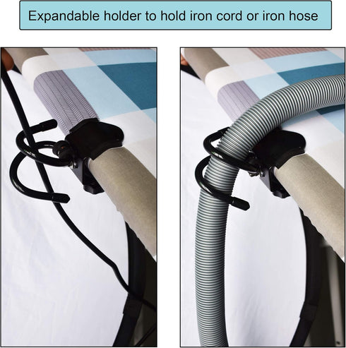 YYST Steam Iron Cord Holder, Cord Minder with Universal Clip (Black)