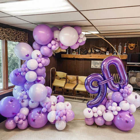 40 Inch Purple Number Helium Foil Birthday Party Digit Balloons (Purple 0)