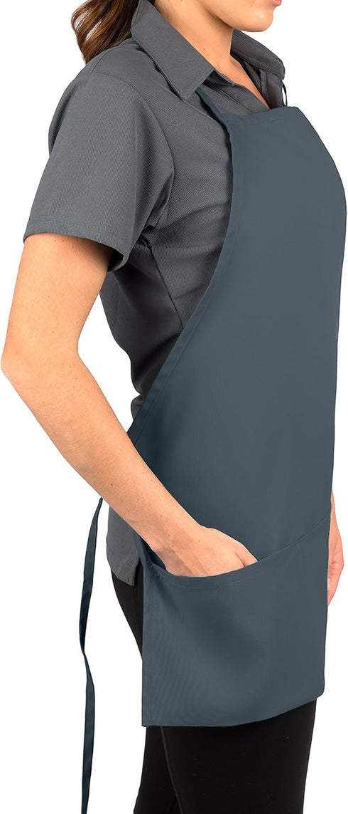 3 Pack 2 KNG Slate Pocket Adjustable Bib Apron for Men and Women
