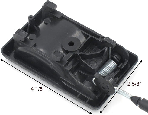 Flapper Style Recliner Release Handle, Replacement for Lane and Action Recliners, 2 5/8" Exposed Wire, Black
