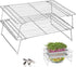 Sprouts Growing Rack 2-Tier 14 inch Shelf, Metal Foldable Plant Stand for