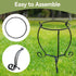 8 10 Inch Lily's Home Metal Gazing Ball Stand - Fits to Metal & Glass Garden Gazing Globes - Indoor/Outdoor Ornament