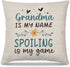 PUHEI Grandma Pillow Covers 18x18, Grandma Gifts from Grandchildren, Best Grandma Gifts, Grandma