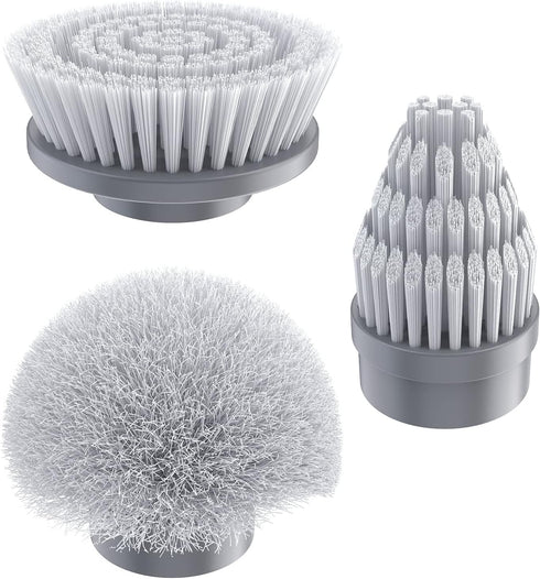 Replacement Brush Heads Set of 3 for GENIANI Electric Spin Scrubber, Scrub