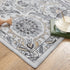 jinchan Area Rug 2x3, Washable Vintage Floral Indoor Entryway Rug, Soft Non Slip Bathroom Kitchen Carpet