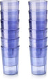 New Star Foodservice Restaurant-Grade Beverage Tumblers, Blue, Set of 12, 8 oz