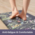 KIMODE Anti Fatigue Kitchen Mat, Non-Slip Farmhouse Floral Kitchen Rugs for Floor Sink and Office