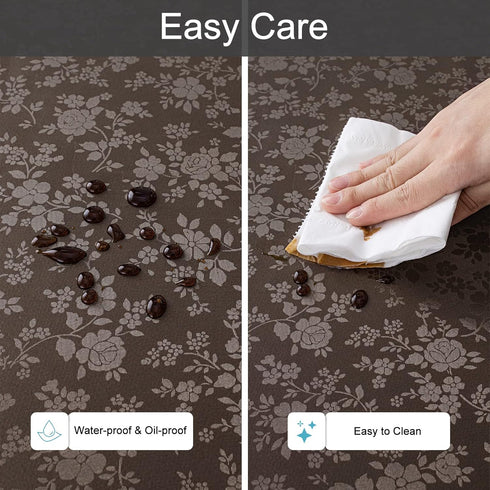 60" 84") Smiry Rectangle Table Cloth, Waterproof Heavy Duty Vinyl Tablecloths, Wipeable Washable Table Cover